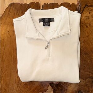 Nike Men’s Cream Zip-Up Golf Sweater